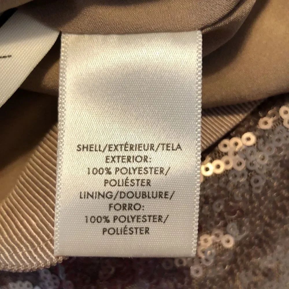 Ann Taylor 4 Sequined A line Flowy Metallic Skirt with Back Zip - Picture 9 of 13